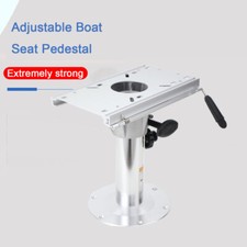 Aluminum Adjustable Height Locking Boat Seat Pedestal with Slide 13" to 19"
