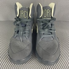 Nike Air Force 180 Mid Glow in The Dark Sneakers Mens 10 Gray Logo Lace Up