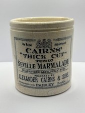 Rare old Cairns marmalade jar