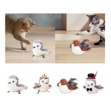 Flapping Bird Cat Toy Simulate Self Play Chew and Kick No Flying for Bored