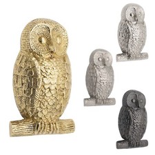 Owl Door Knocker Heavy Antique Vintage Animal Knocker Brass Chrome Satin Iron