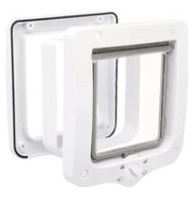 Trixie 4-Way Cat Flap with Tunnel, White