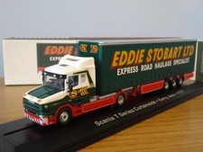 ATLAS OXFORD EDDIE STOBART LTD SCANIA T CAB CURTAINSIDE TRUCK MODEL JV9110 1:76