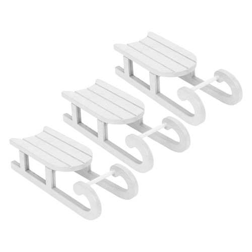 3pcs wooden mini sled - 3pcs,