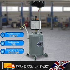Waste Oil Drainer 70L Portable Waste Oil Garage Extractor Drain Drainer Tank UK
