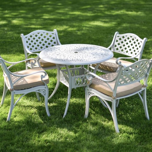 Deluxe antique white - white, four