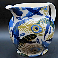 Emma Bridgewater Jug / Pitcher 1.5 Pint SMALL Sized Peacock Feathers 1st VGC