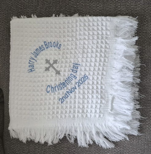 Personalised embroidered