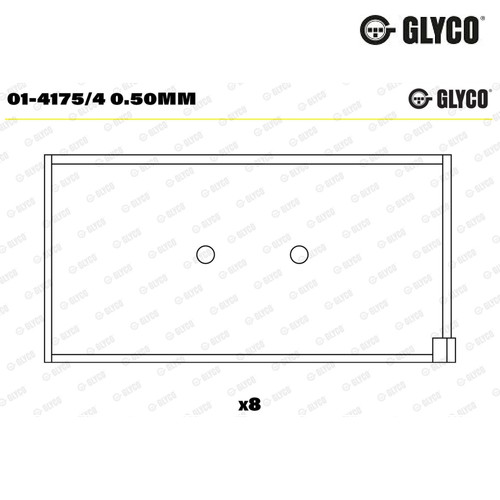 Connecting rod bearing - bearing, glyco