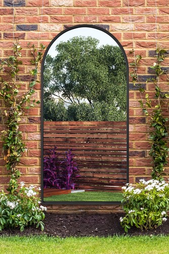 Large black framed arched - black,