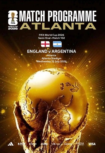 Programme england argentina - england, v