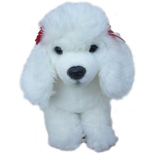 White poodle soft toy - poodle,