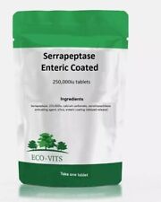 Serrapeptase Enteric Coated 250,000IU Tablets – Inflammation & Joint Support