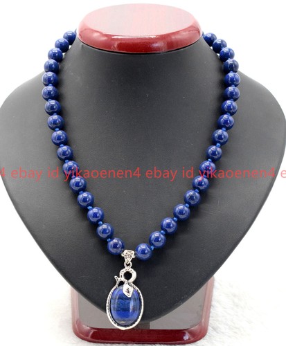 10mm blue egyptian lapis - blue,