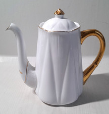 Vintage Shelley White & Gold