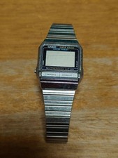 Casio Data Bank DB-310 Digital Watch Steel Band Waterproof Used