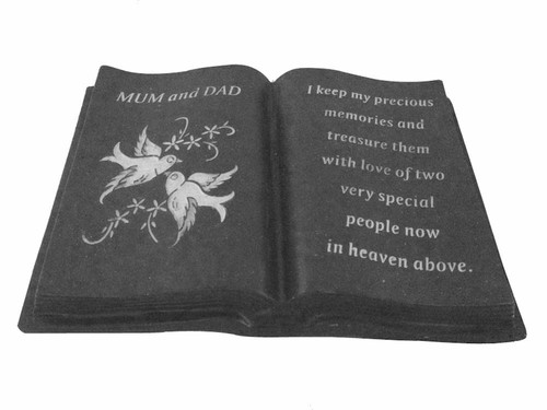 Slate grey memorial dove - grey, book