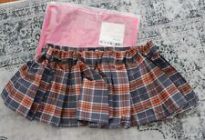 Tartan Pleated micro mini  7.5" skirt waist 24-30"