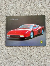 1986 Ferrari USA printed