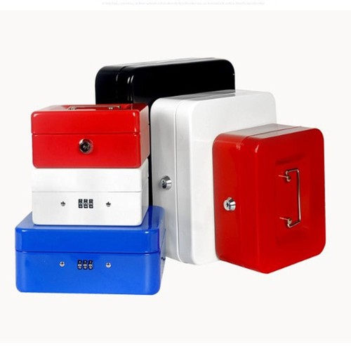 Metal cash box with - metal,