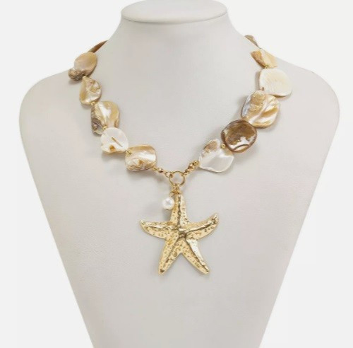 Zara 18k gold plated - gold, starfish