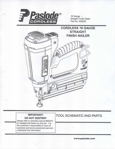 Tool schematic parts list - tool,