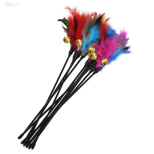 Kitten cat feather toy - 5x,