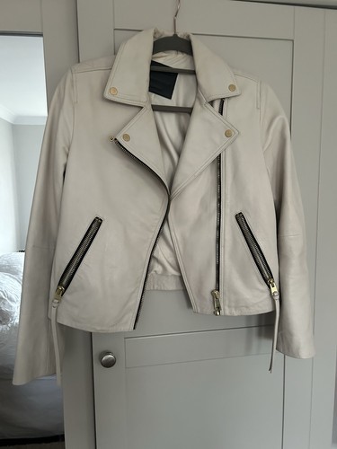 All saints cream leather dalby - leather,