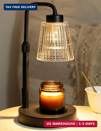 Candle warmer lamp with - candle,