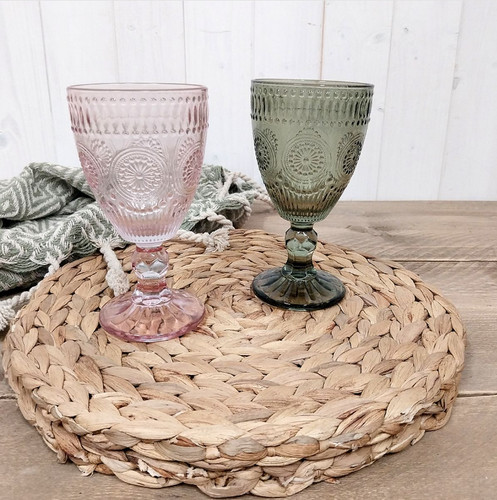 Glass ornate vintage look - glass,