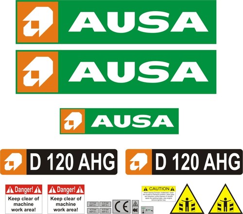 Ausa d120 ahg dumper - ausa, decal