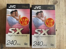 JVC VHS Blank Tapes 240 4Hrs