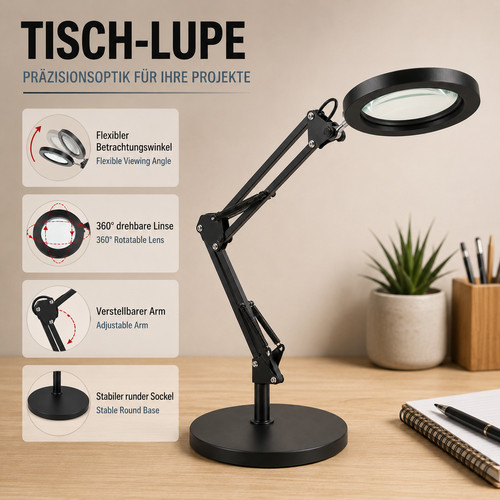 10x magnifying table lamp - 10x,