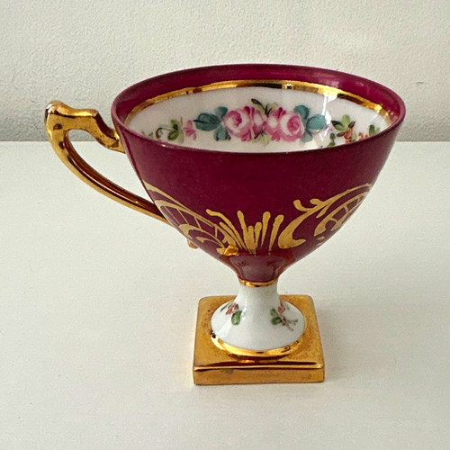 Vintage limoges footed teacup - limoges,