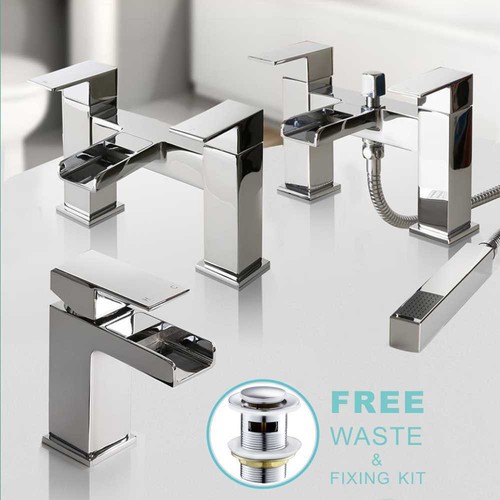 Waterfall bathroom taps - waterfall,