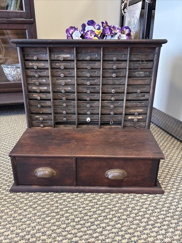 Antique wooden cabinet letter - antique,
