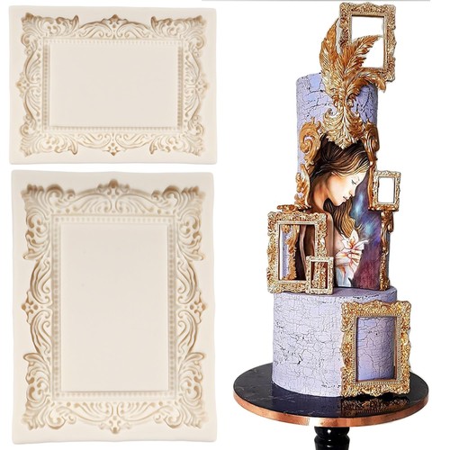 Baroque photo frame - baroque, fondant
