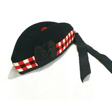 Glengarry Hat Scottish Wool Piper Bonnet Triple Diced Highland Scots Cap