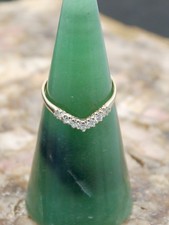 9ct Gold Wishbone Ring set