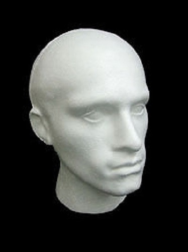 Male white polystyrene - white,