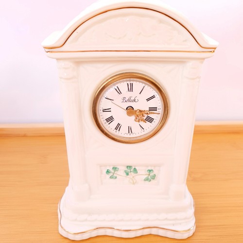Vintage belleek mantel - vintage, clock