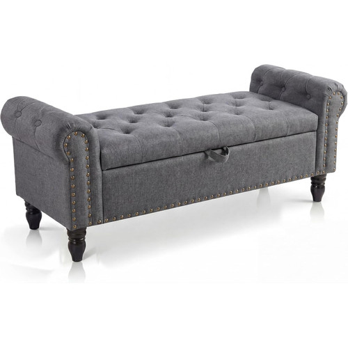 51in upholstered storage bench - 51in,