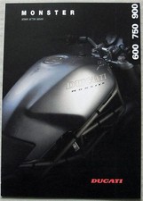 DUCATI Monster M900 M750 M600 Motorcycles Sales Brochure c1995 Multi Lingual