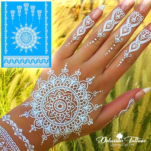 Temporary tattoo white henna - tattoo,