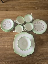 Vintage Green Rose Buds Fine