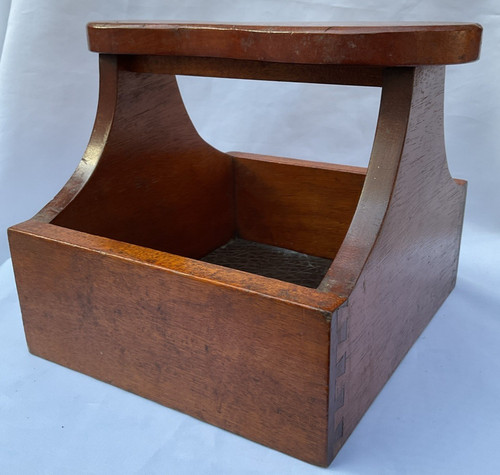 Vintage wooden shoe shine