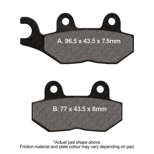 Ebc brake pads - dmx, (135)