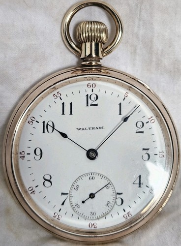Waltham pocket watch 14ct - waltham,