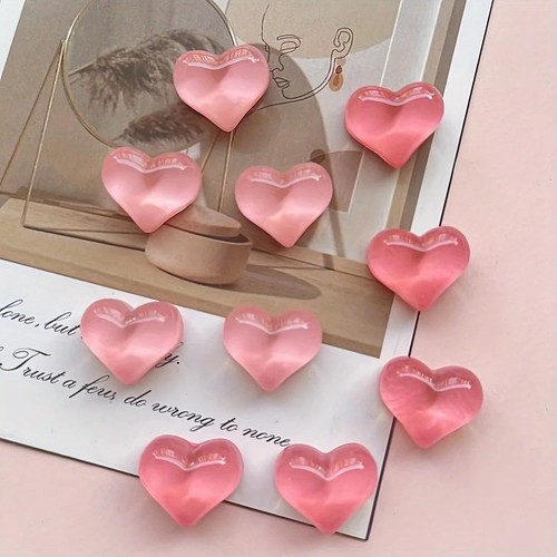 10pcs heart resin fridge - resin,