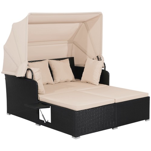 Outdoor daybed rattan - outdoor, pe